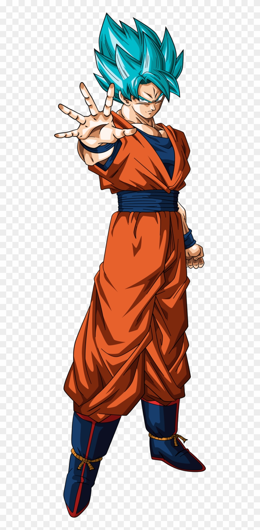 Goku Súper Saiyan Blue Más - Goku Super Saiyajin Blue Png Clipart #4488015