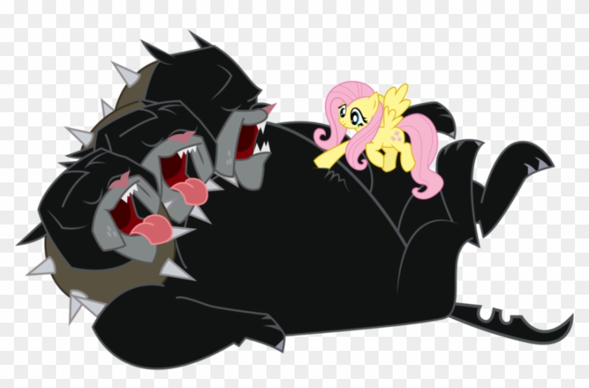 Cerberus Transparent Mlp - Fluttershy Vs Cerberus Clipart #4488157