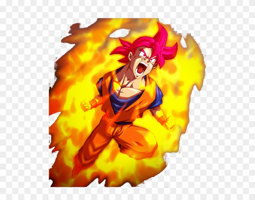 Goku Ssj Dios 4 By - Goku God Red Deviantart Clipart
