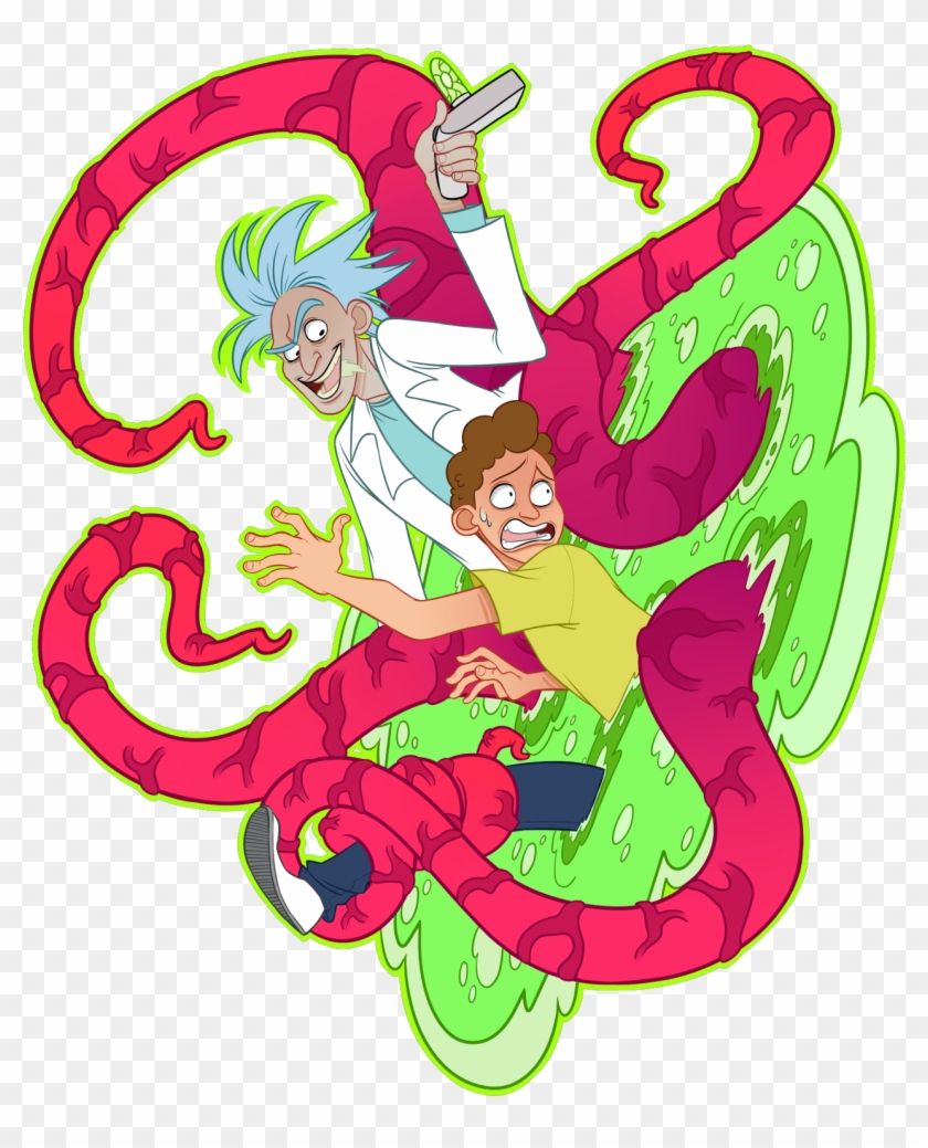 R&m Art,rick And Morty Art, R&m Арт, Рик И Морти Арт, - Cartoon Clipart