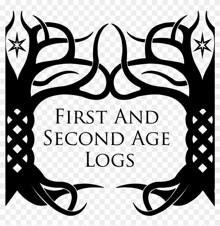 First And Second Age Logs Clipart