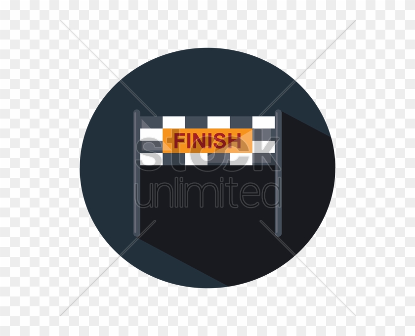 Finish Line Banner V矢量图形 - Emblem Clipart #4489558