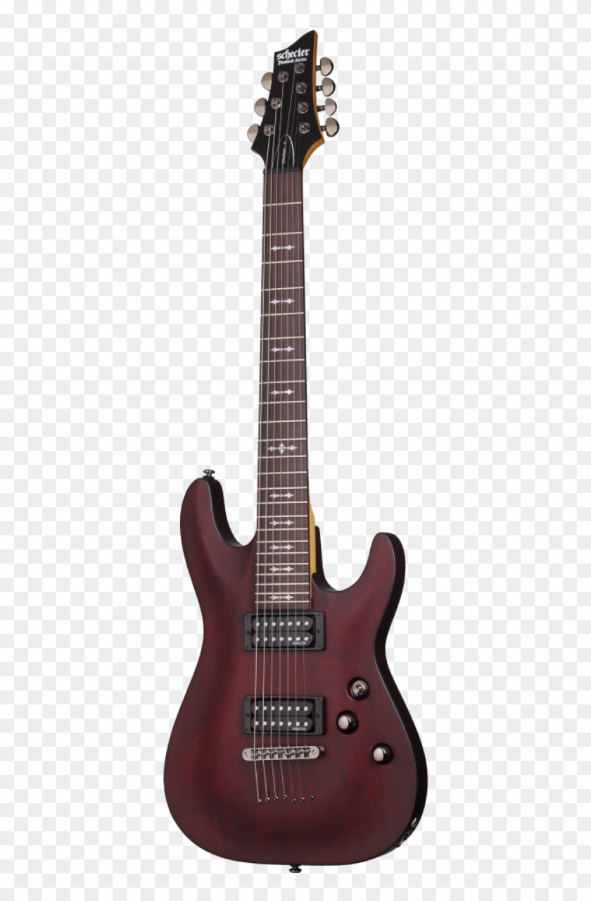 Schecter Guitar Omen-7 Walnut Satin - Schecter Hellraiser C Vi Clipart