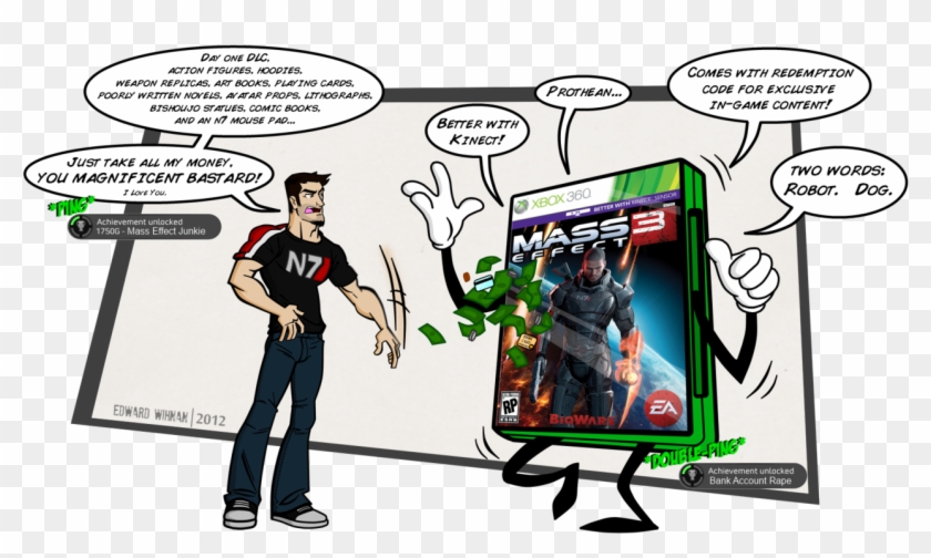 This Sums Up How I Spend Most Of My Money - Mass Effect 3 Box Art Clipart #4490266