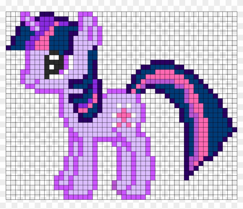 Twilight My Little Pony Perler Bead Pattern / Bead - Pixel My Little Pony Clipart #4490479