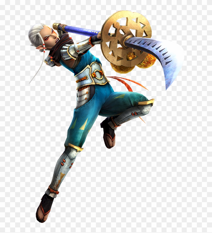 Impa Pose - Impa Hyrule Warriors Naginata Clipart
