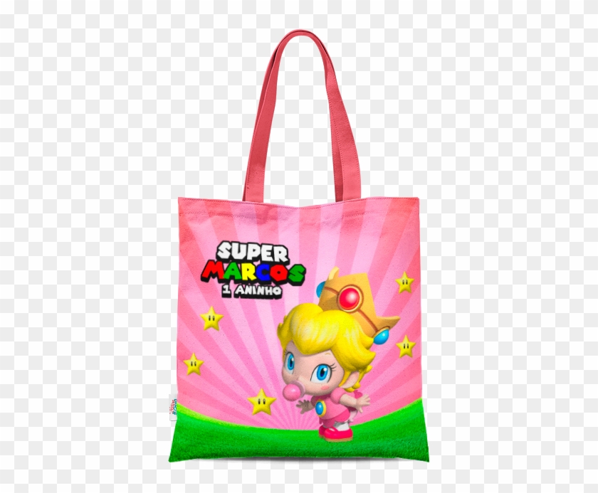 Sacola Super Mario Baby Princesa - Tote Bag Clipart