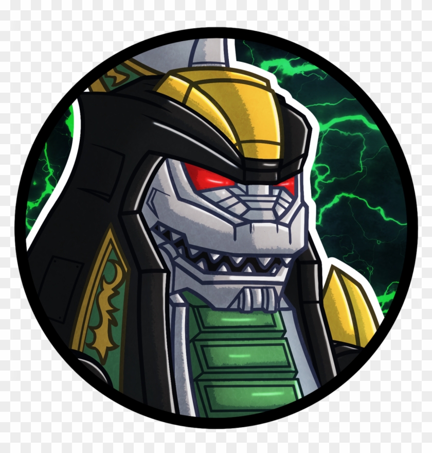Dragonzord Button Pic - Illustration Clipart