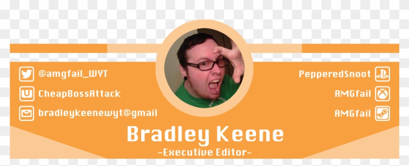 Bio Card Brad - Flyer Clipart