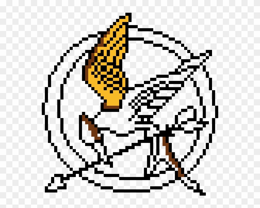 Mocking Jay Pin Bella Lavalley - Hunger Games Logo Minecraft Clipart