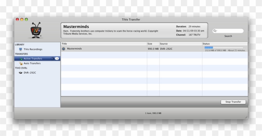 Tivo Transfers Allows You To Transfer Programs From - Tivo Clipart