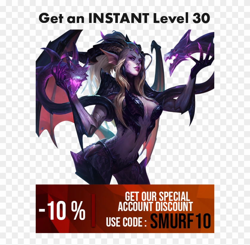 Fast Level 30 League Of Legends Smurf Accounts Promo - Zyra Dragon Skin Clipart