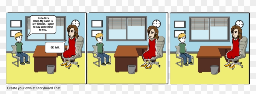 My Name Is Jeff Fishkin - Cartoon Clipart