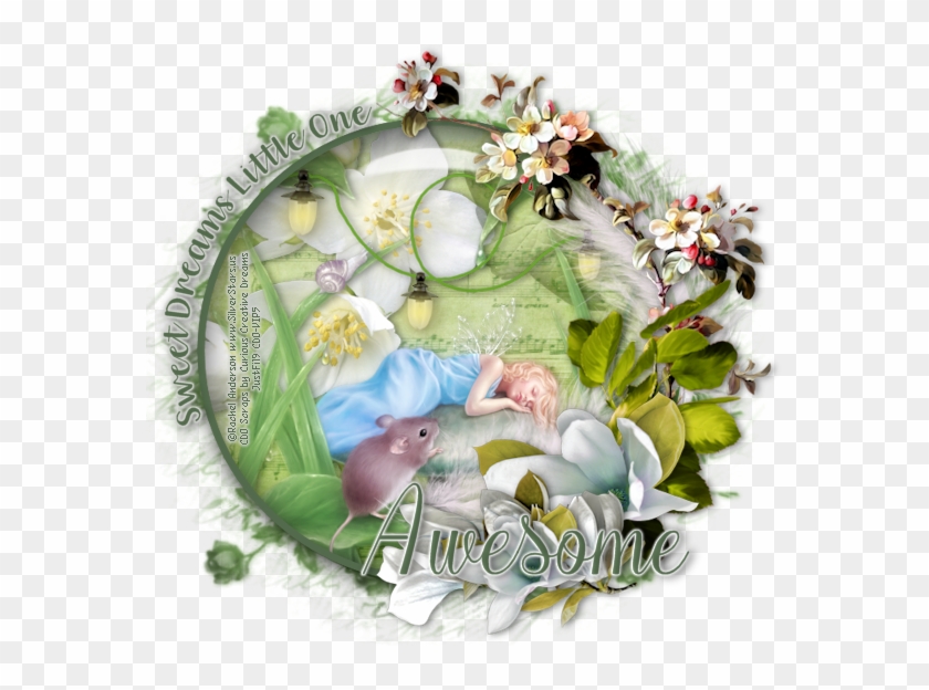 Sweet Dreams Little One Extras Made Using The Art Of - Floral Design Clipart