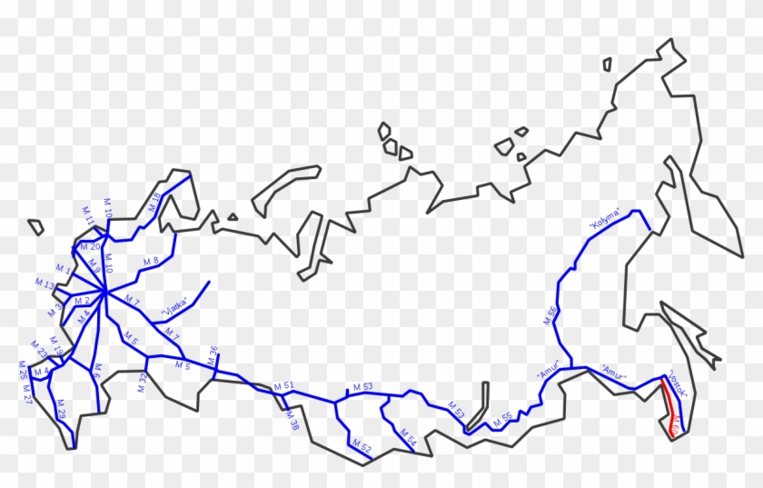 Lena Highway Russia Clipart #4496200