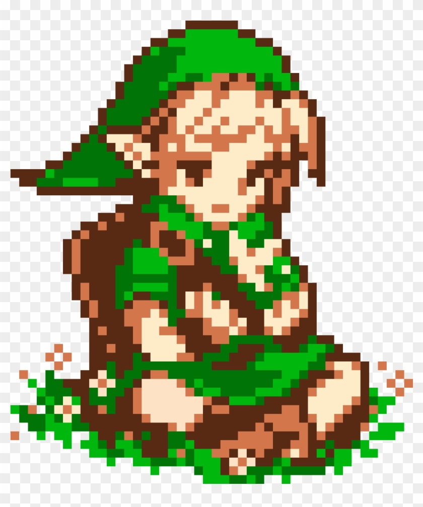 Young Link - Legend Of Zelda Young Link Pixel Art Clipart #4496300