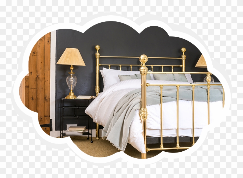 Modern Iron & Brass Beds - Grey And Brass Bedroom Clipart