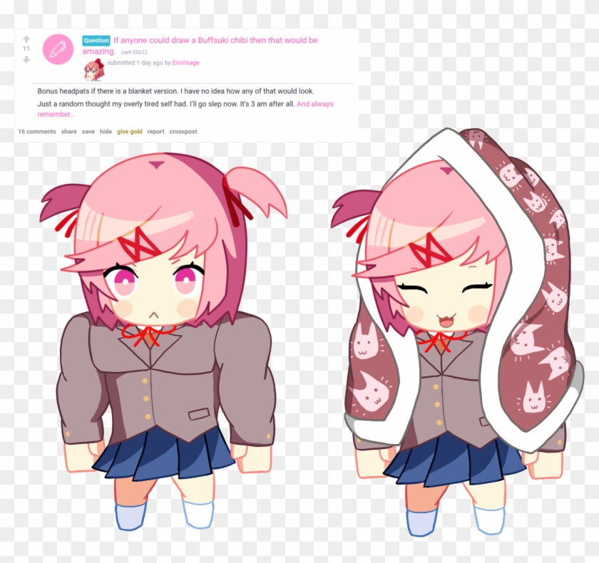 Anime Doki Doki Literature Club Natsuki Clipart