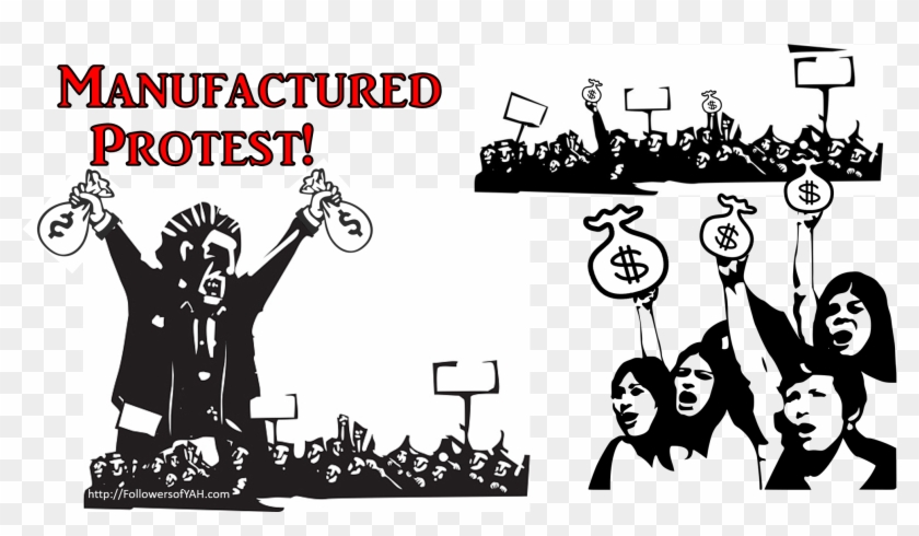 Manufactured Protest - Power Of Women Drawing Clipart #4496702