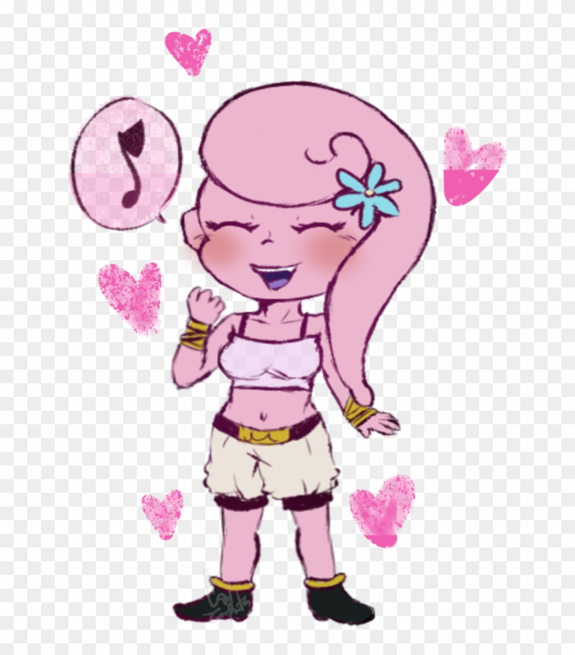 Buu Drawing Genderbend - Cartoon Clipart #4497334