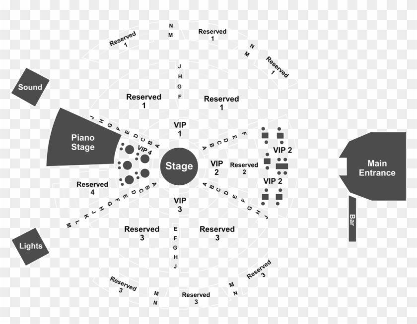 Event Info - Absinthe Seating Chart 2018 Clipart #4497395