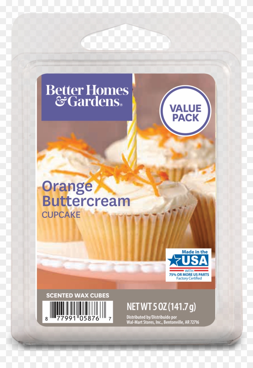 Better Homes Gardens 5 Oz Orange Buttercream Cupcake Orange