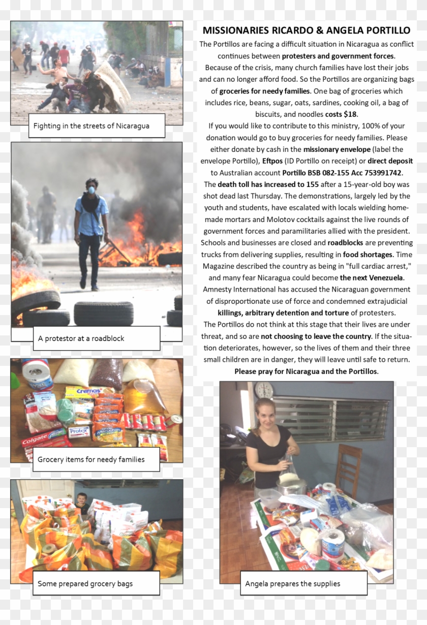 Update On Portillos Missionaries To Nicaragua - Dish Clipart #4497928