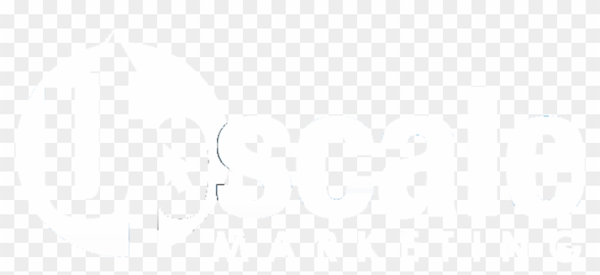 Upscale Logo All White Half - Graphics Clipart