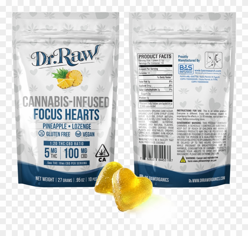 Focus Formula Hearts - Thc On Edibles Clipart #4499645