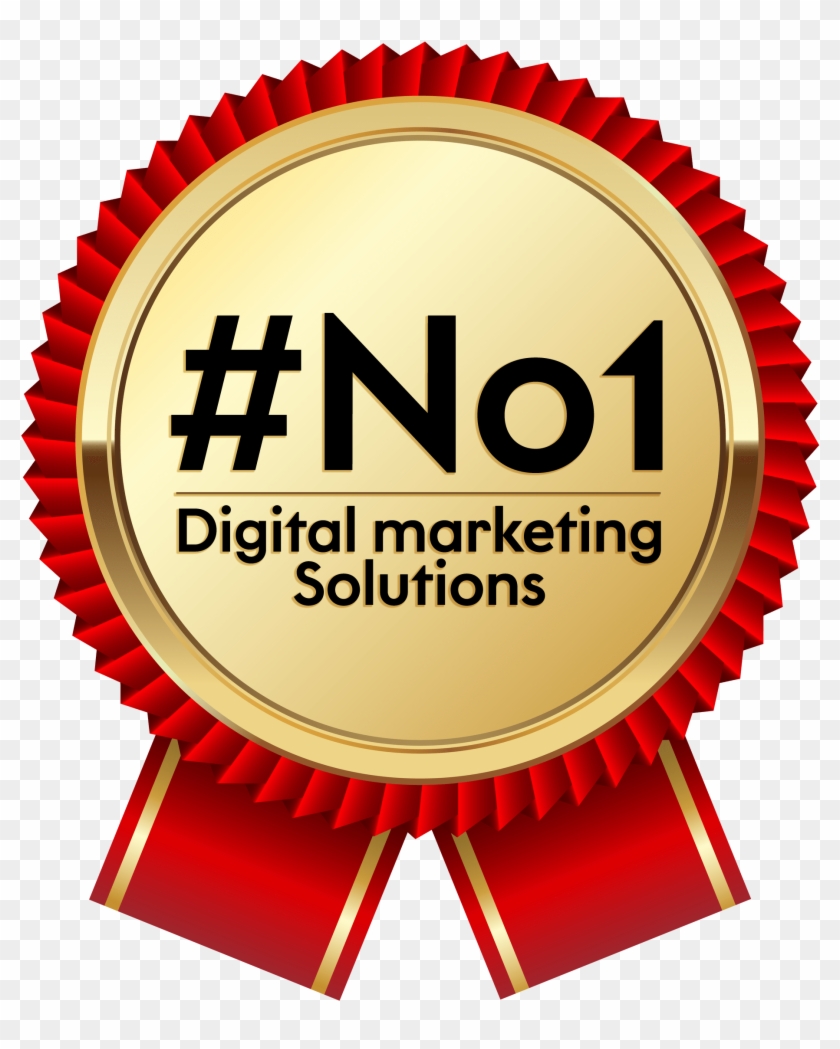 1 Digital Marketing Solutions - Ribbon Gold Seal Png Clipart #4499957