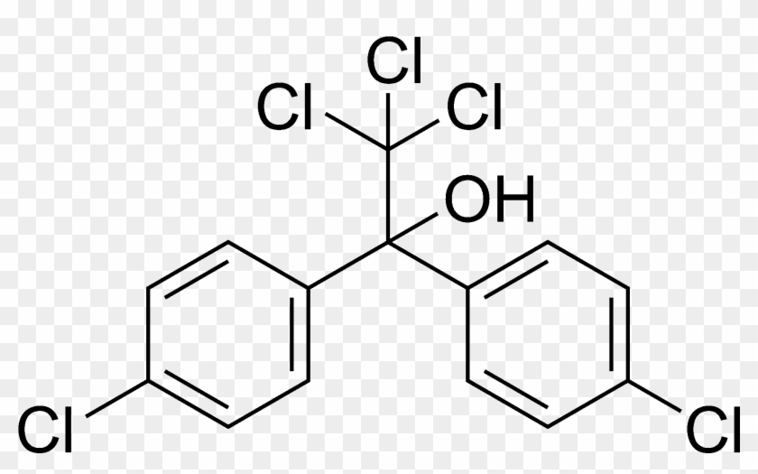 Dicofol Chemical Structure - Dithiobis Nitrobenzoic Acid Clipart #4499988
