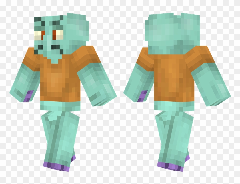 Squidward - Minecraft Squidward Skin Clipart