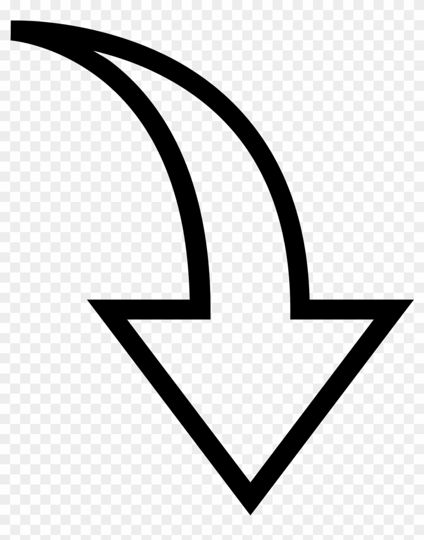 White Curved Arrow Png - سهم Png Clipart #450194