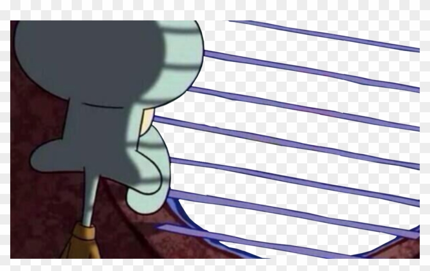 Sad Staring Squidward Stock Photo Meme Template Clipart Pikpng