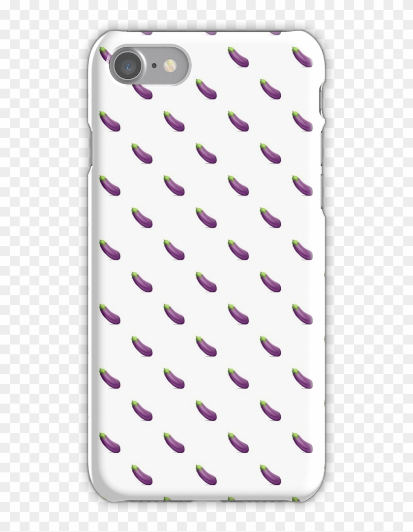 Eggplant Emoji Pattern Iphone 7 Snap Case - Mobile Phone Case Clipart #450501