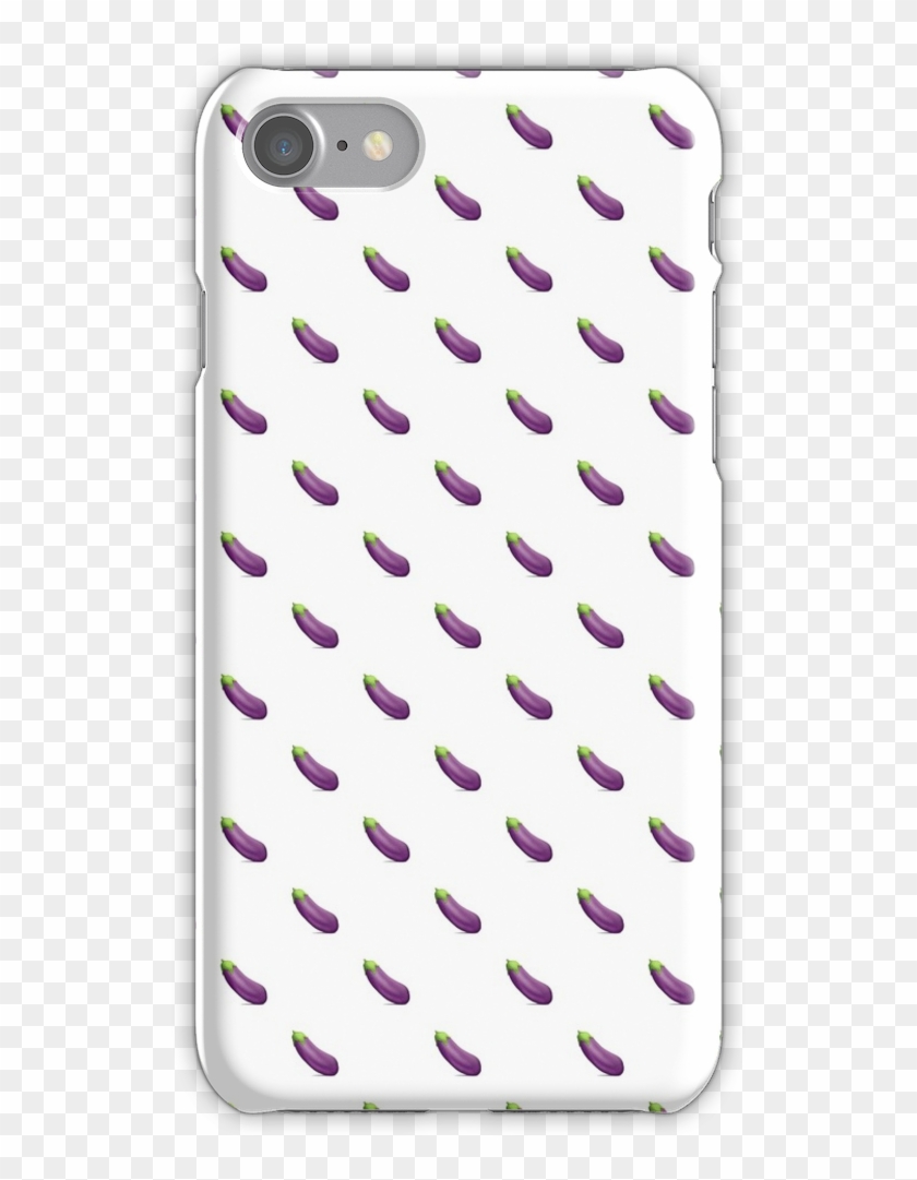 Eggplant Emoji Pattern Iphone 7 Snap Case - Mobile Phone Case Clipart