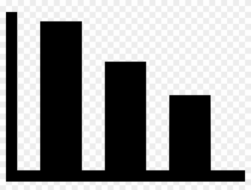 Bar Graph Icon Png - Monochrome Clipart #451031