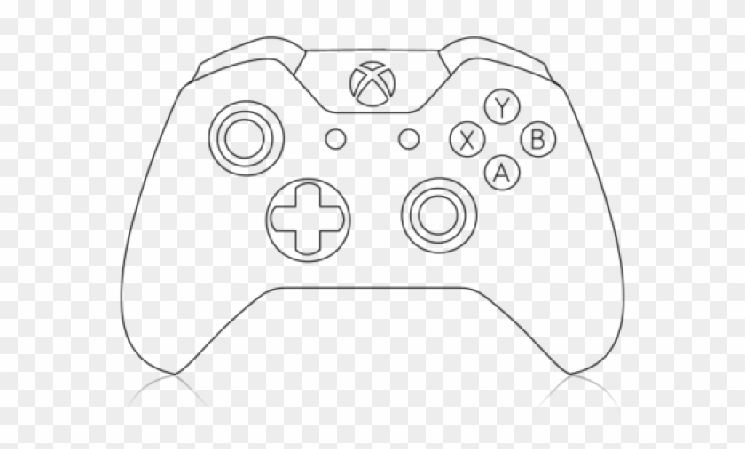 Xbox Clipart Ps4 Controller - Xbox Controller Template - Png Download