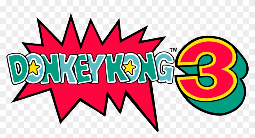 Donkey Kong - Donkey Kong 3 Logo Clipart #451364