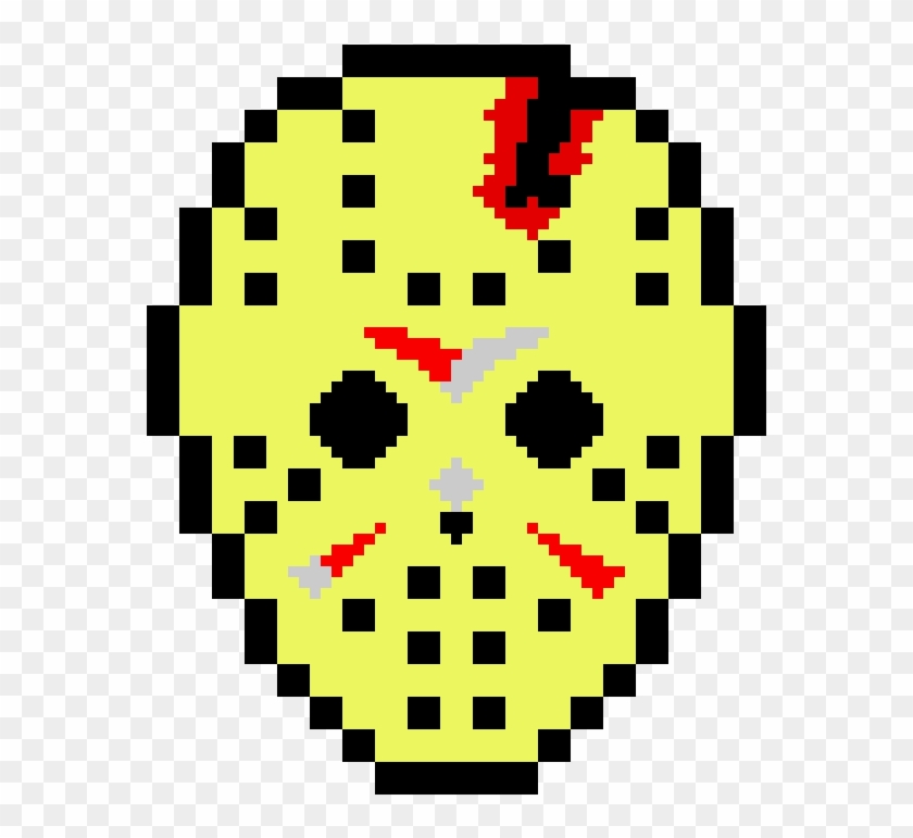 Part 4 Jason Voorhees Mask - Pixel Art Fnaf Puppet Clipart