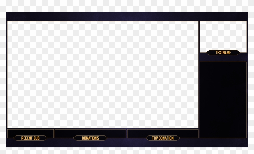 Twitch Stream Overlay Purple Gold Download By - Kingdom Heart Twitch Overlay Clipart #451450