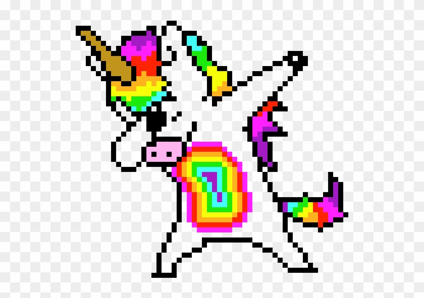 Pony Dab - Pixel Art Of A Unicorn Clipart