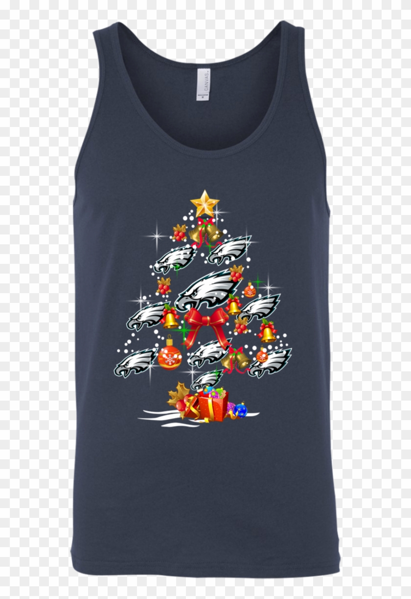 Philadelphia Eagles Christmas Tree Unisex Tank - Philadelphia Eagles Clipart #452647