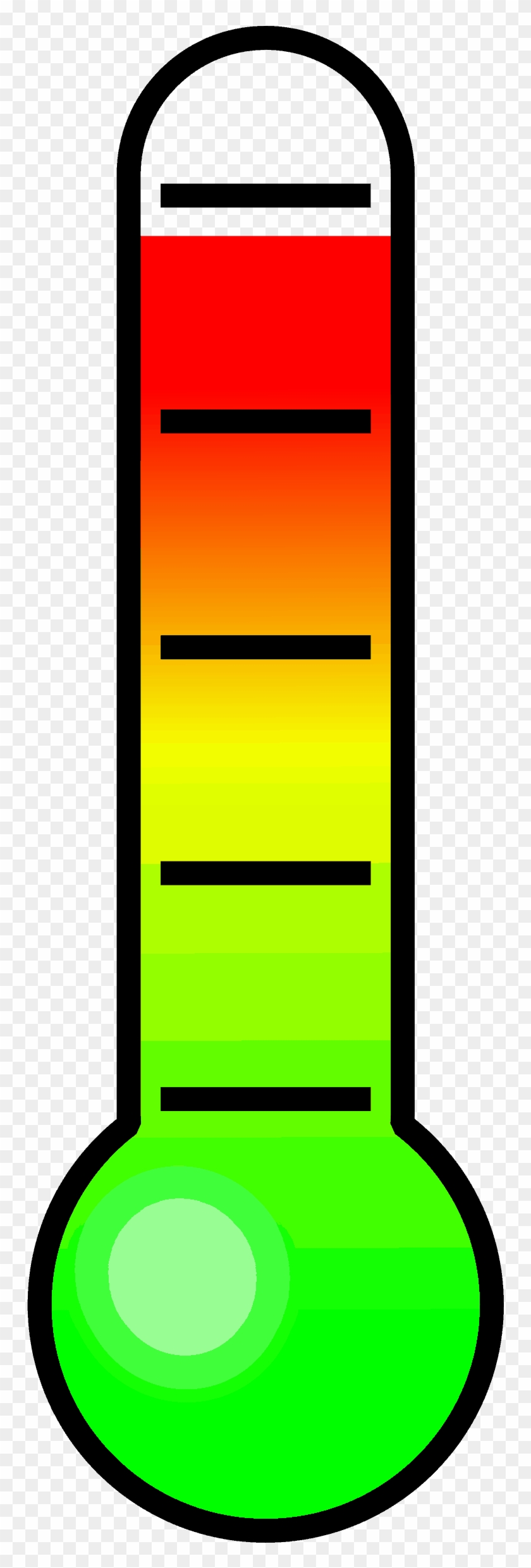Clipart-thermometer - Red Yellow Green Thermometer - Png Download #453193