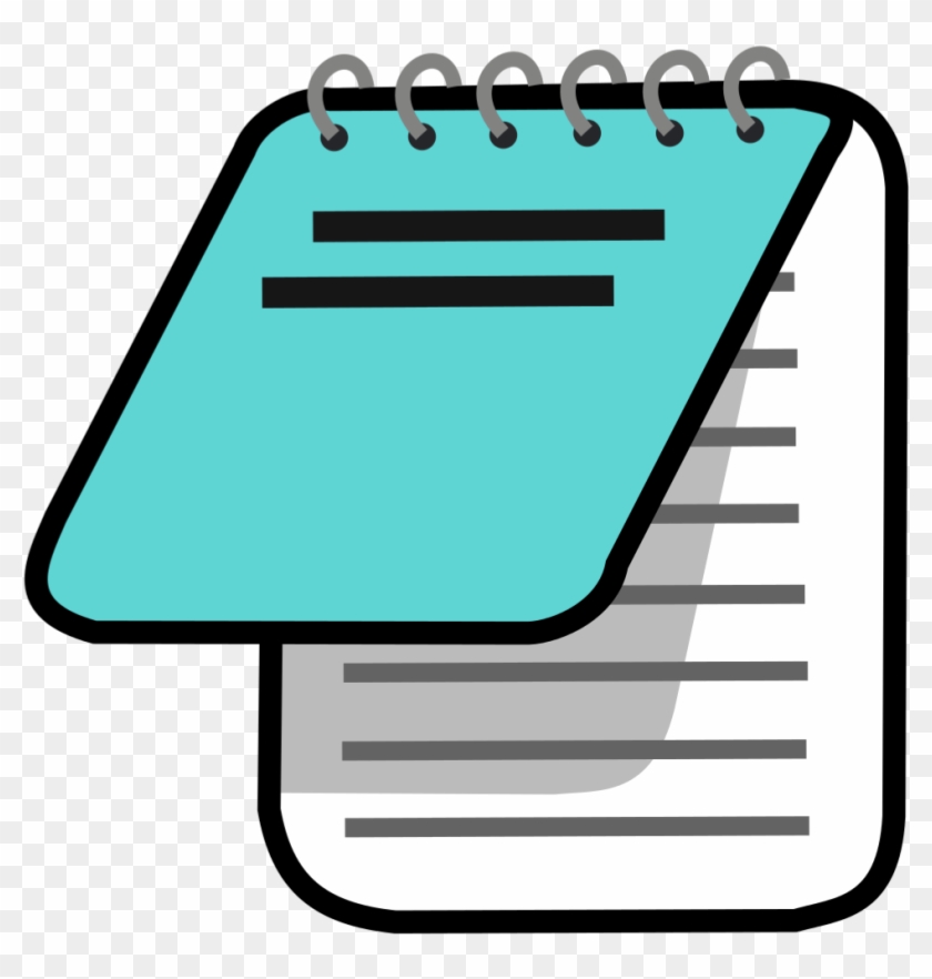 File - Icon-notepad - Svg - Icono De Bloc De Notas Clipart