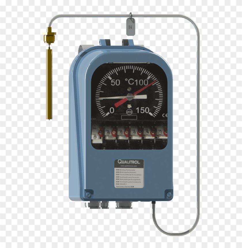 Qualitrol Akm Otiwti Capillary Based Oil Thermometer - Transformer Oil Surface Thermometer 5a Clipart