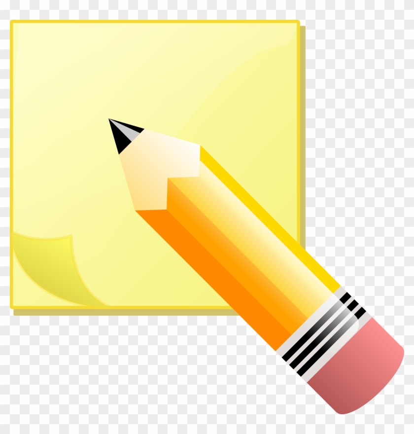Small - Write On A Post It Note Clipart