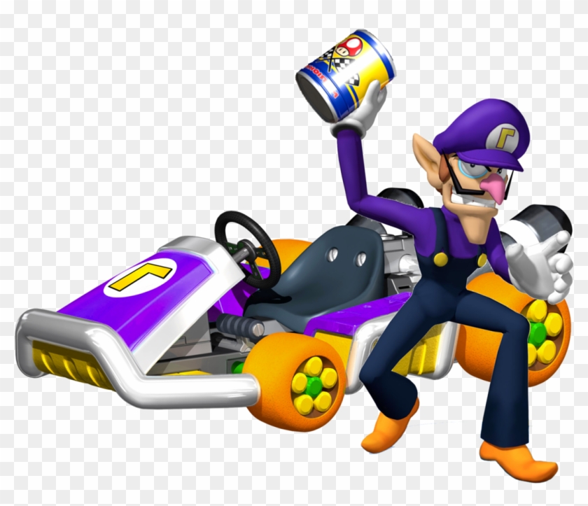 Waluigi From Mario Kart - Lakitu Mario Clipart #453642