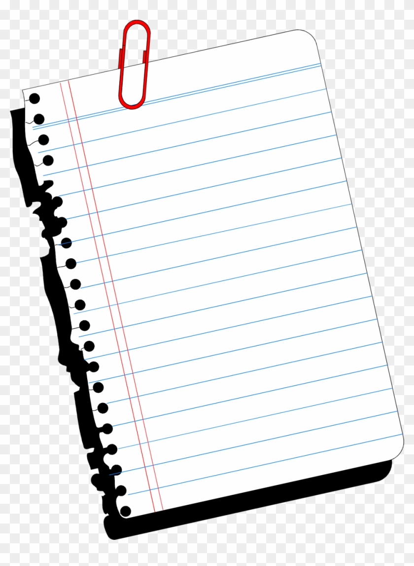 Notepad Transparent Clipart - Notebook Paper Clipart Background - Png Download