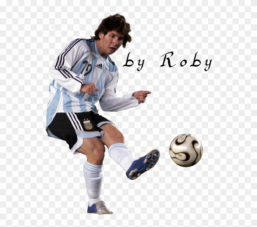 Photo Messi - Kick Up A Soccer Ball Clipart